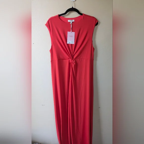 OLD NAVY The Occasion Maxi Dress, Size L, NWT, Coral - Picture 5 of 7